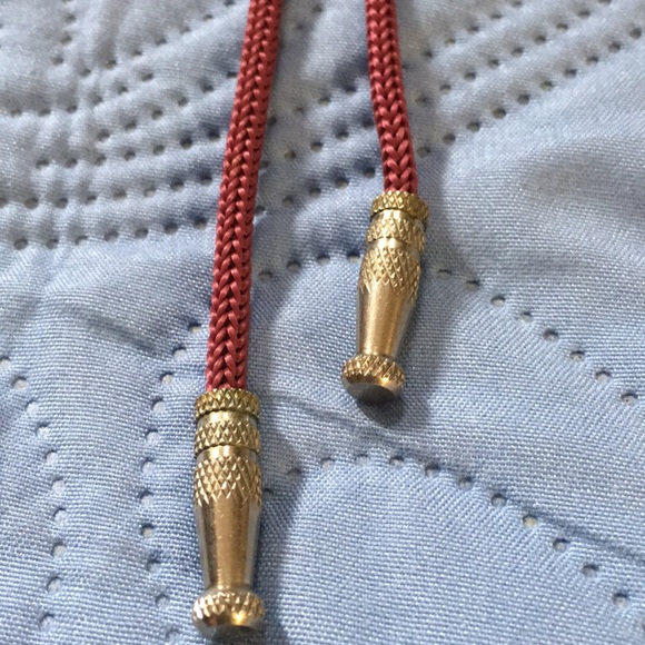 Western Style Bolero Cord Necklace W/Glass Stone - Picture 4 of 8